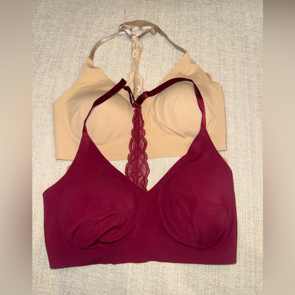 True & Co Triangle Lace Racerback Bralette